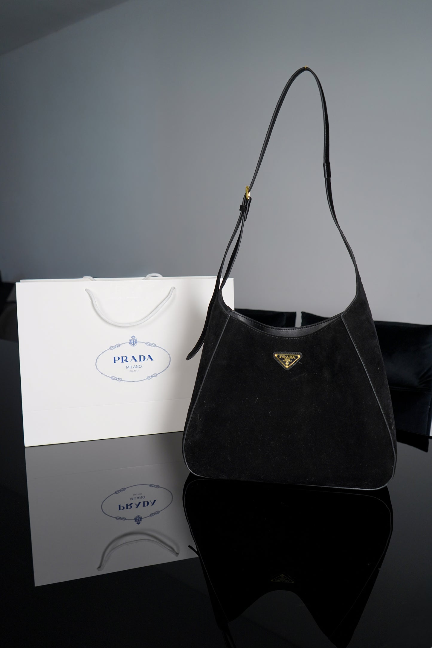 Prada Suede Hobo