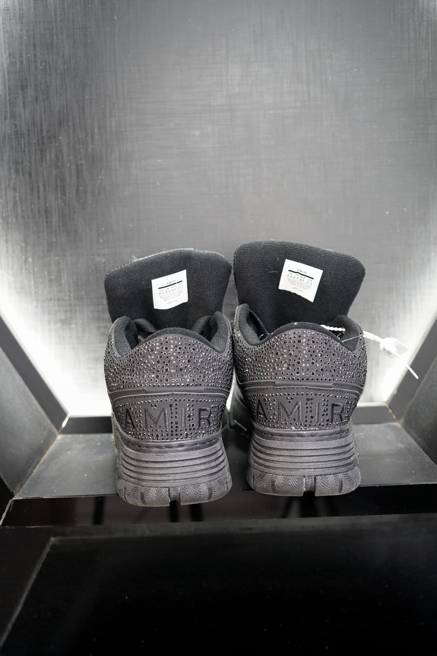 Zapatilla Amiri Brillo Negra
